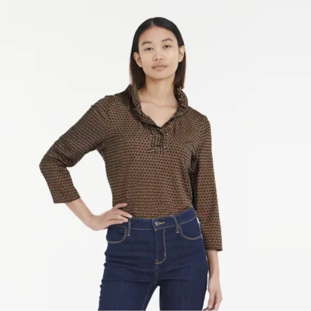 NWT J. McLaughlin Durham Ruffle Top in Happy Hour